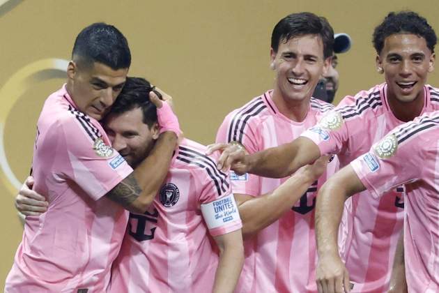 Leo Messi y Suarez celebran un gol del Inter Miami al Mundial de Clubs / Foto: EFE Leo Messi y Suarez celebran un gol del Inter Miami al Mundial de Clubs / Foto: EFE