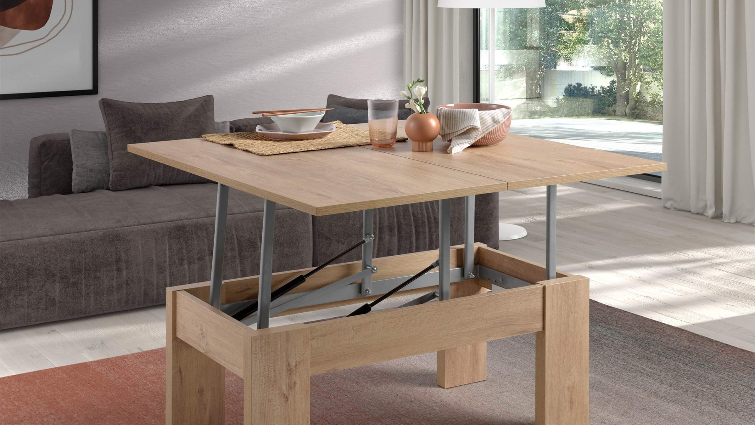La mesa de centro elevable tipo Ikea que está arrasando cuesta menos de 35 euros