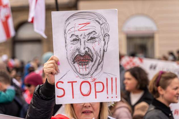 Marxa contra Bielorússia, a Polònia - 23.03.24 / Foto: EuropaPress Marxa contra Bielorússia, a Polònia - 23.03.24 / Foto: EuropaPress