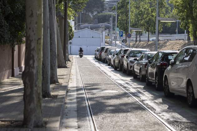 20250619 cotxeres tramvia blau AVINGUDA TIBIDABO / Foto: Montse Giralt 20250619 cotxeres tramvia blau AVINGUDA TIBIDABO / Foto: Montse Giralt