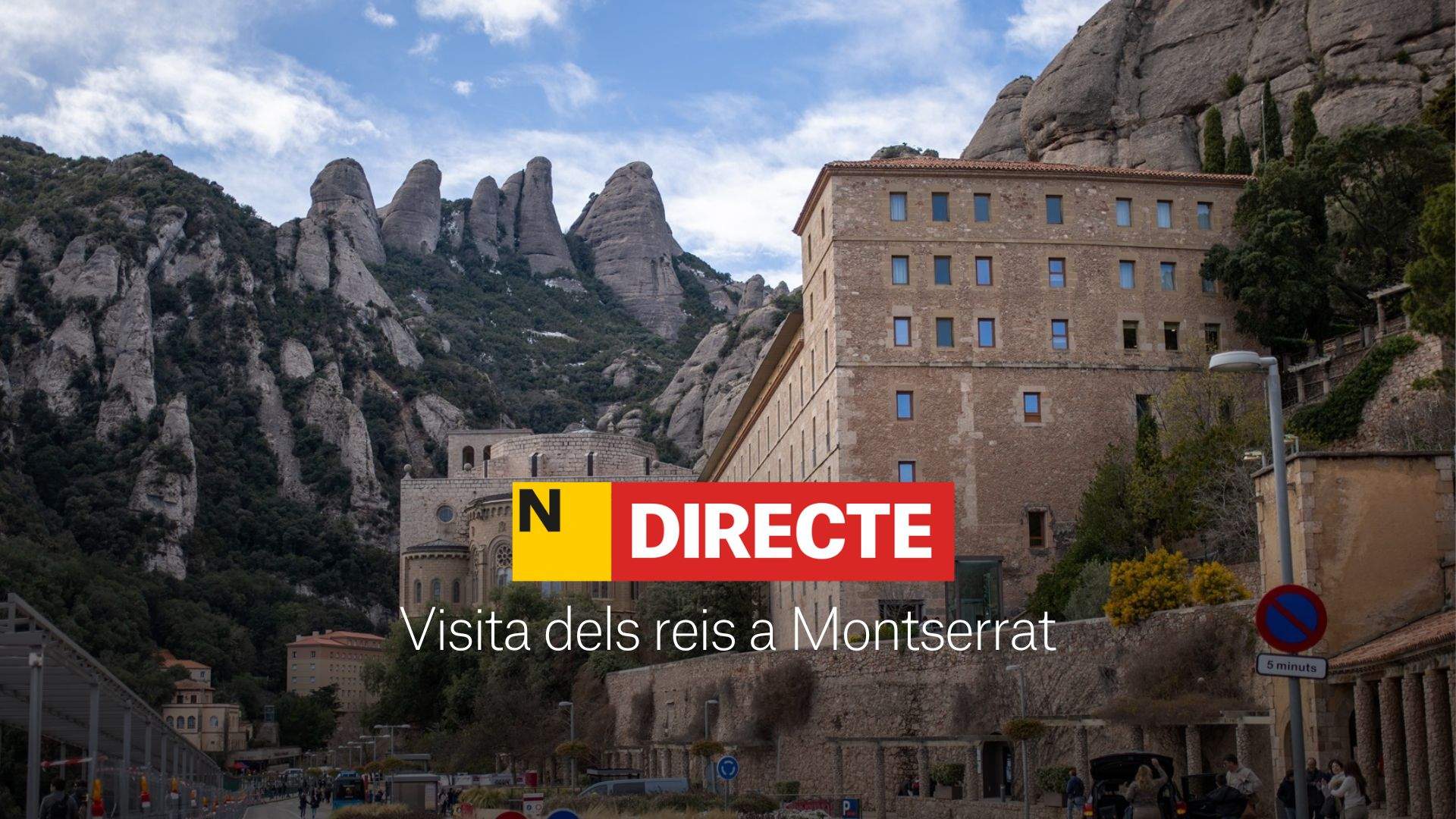 Visita de los reyes a Montserrat, DIRECTO | Protesta independentista