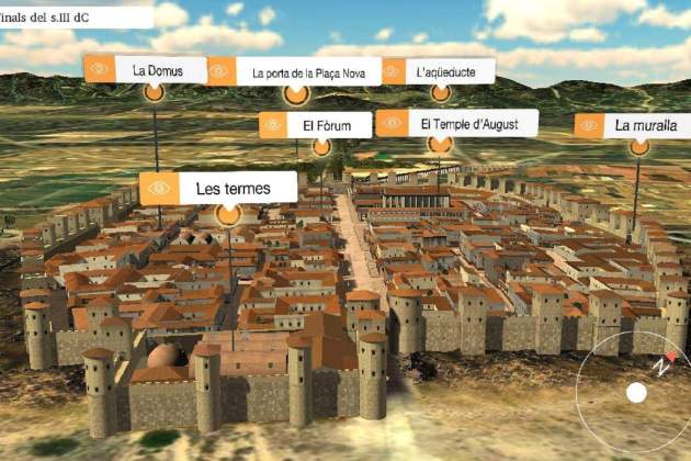 Reconstrucció idealitzada de Barcino (segle III). Font Servei d'Arqueologia de l'Ajuntament de Barcelona Reconstrucció idealitzada de Barcino (segle III). Font Servei d'Arqueologia de l'Ajuntament de Barcelona