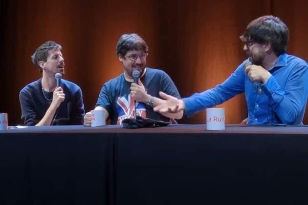 Ignasi Taltavull, Tomàs Fuentes i Luis Piedrahita a 'La ruina' Ignasi Taltavull, Tomàs Fuentes i Luis Piedrahita a 'La ruina'