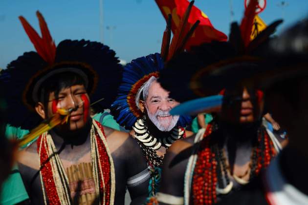 Protesta indígena Río de Janeiro / EFE/ Antonio Lacerda