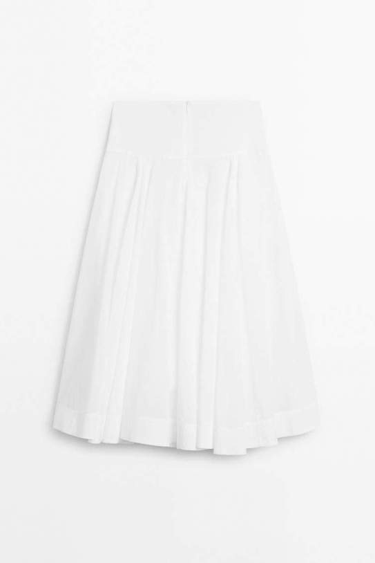 Falda midi canesú 100% algodón Falda midi canesú 100% algodón