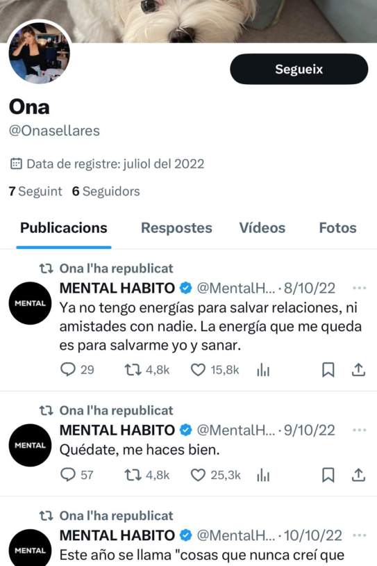 El compte d'X d'Ona / X El compte d'X d'Ona / X