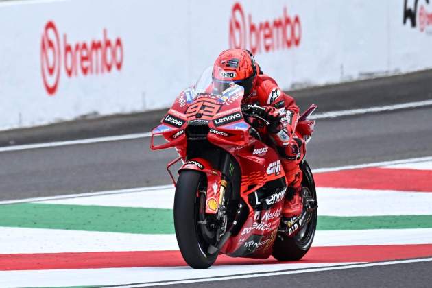 Marc Márquez, a l'esprint de Mugello / Foto: EFE Marc Márquez, a l'esprint de Mugello / Foto: EFE