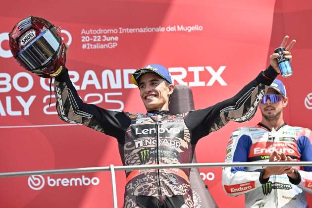 Marc Márquez celebra la seva victòria al GP Itàlia / Foto: EFE Marc Márquez celebra la seva victòria al GP Itàlia / Foto: EFE