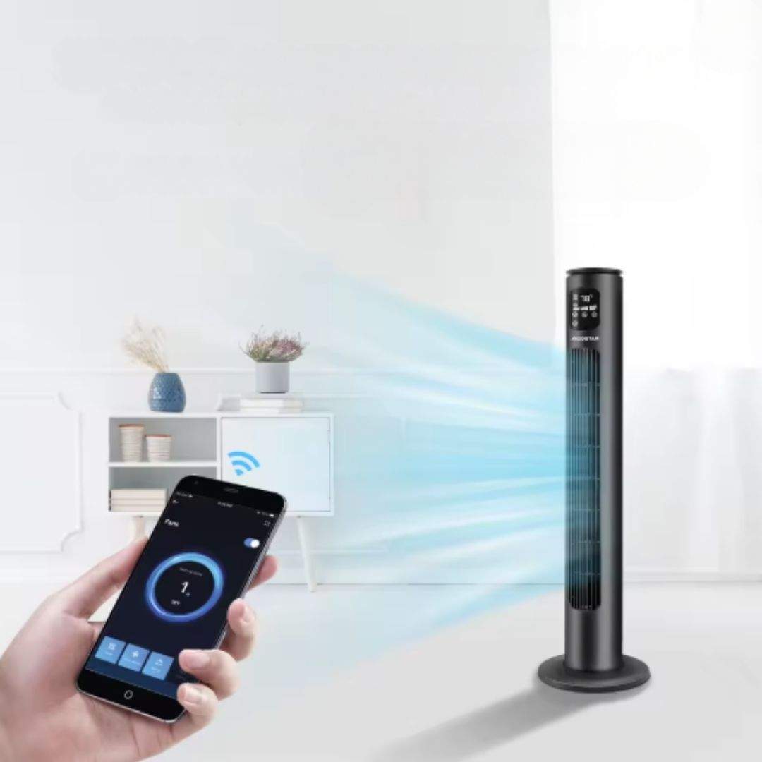El ventilador inteligente que puedes controlar con el móvil: 40'' con Alexa y Google Hombre