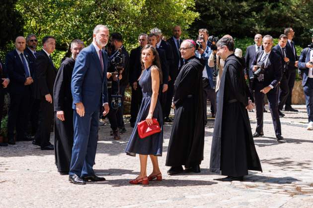 Visita del rey Felipe VI a Montserrat con Salvador Illa y el abad Manel Gasch Visita del rey Felipe VI a Montserrat con Salvador Illa y el abad Manel Gasch