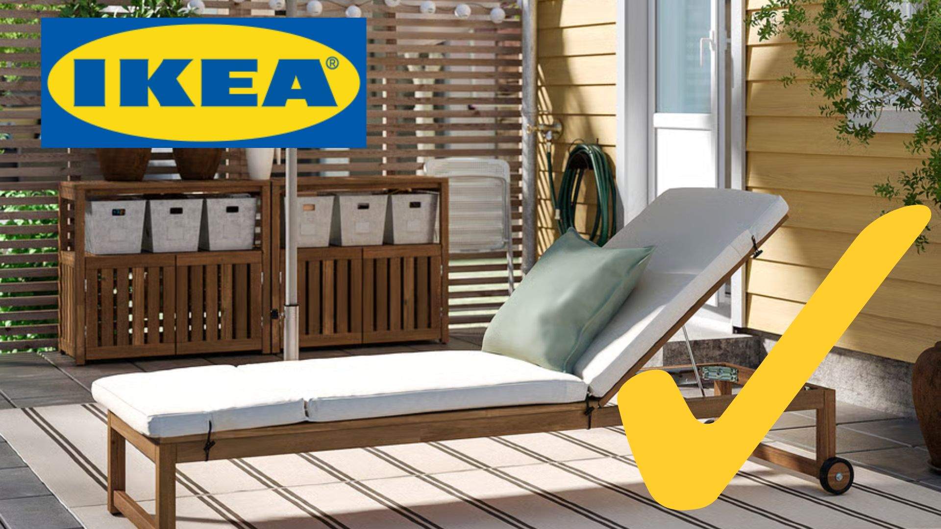 La tumbona best seller en Ikea podría estar en la terraza de cualquier casa de diseño