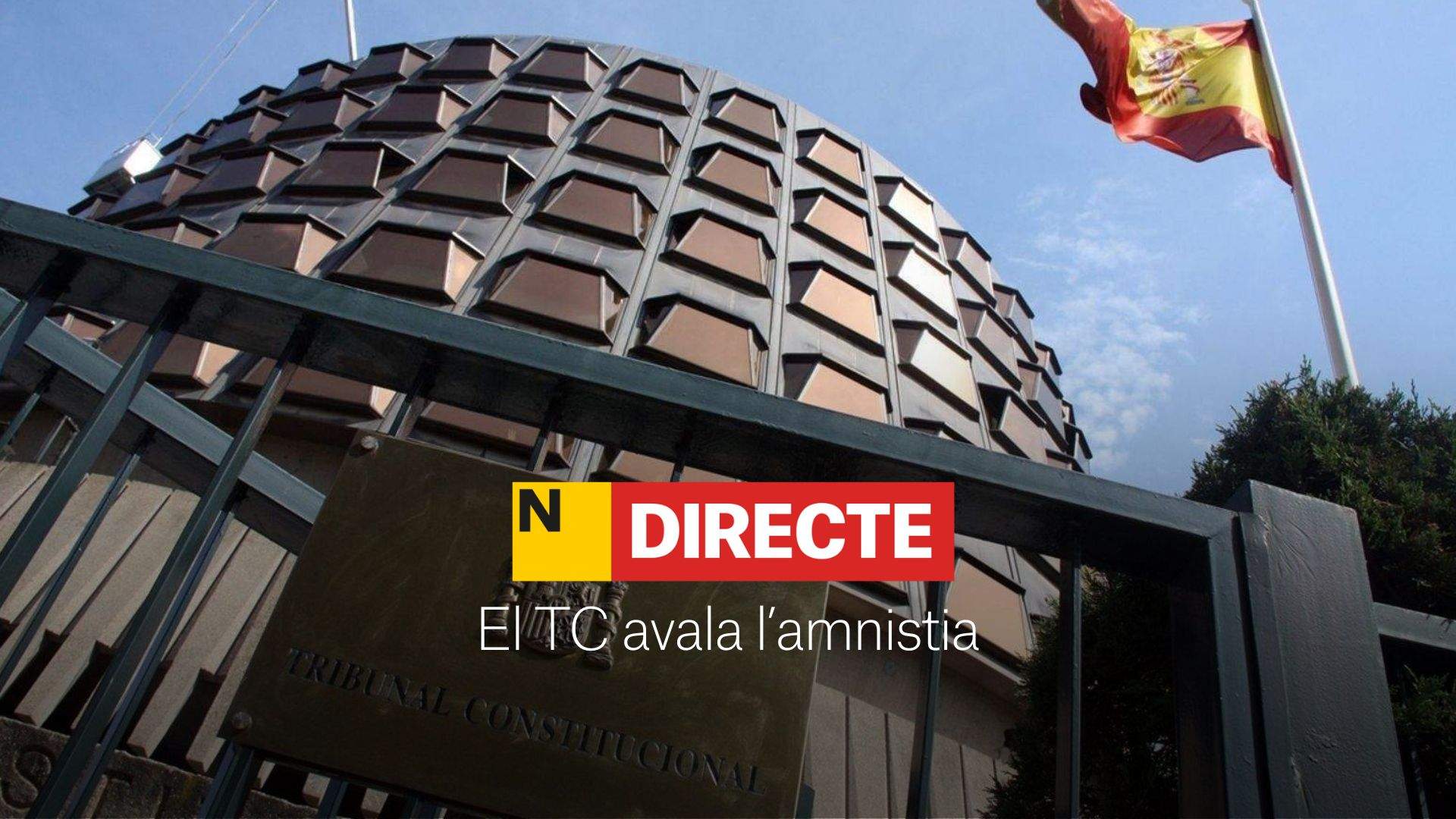 El Tribunal Constitucional avala la llei d'amnistia, DIRECTE | Reaccions i última hora