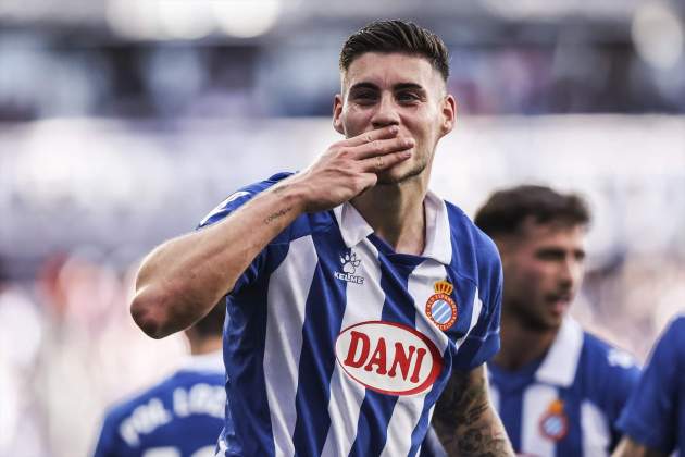Roberto Fernández celebrant un gol amb l'Espanyol / Foto: Europa Press Roberto Fernández celebrant un gol amb l'Espanyol / Foto: Europa Press