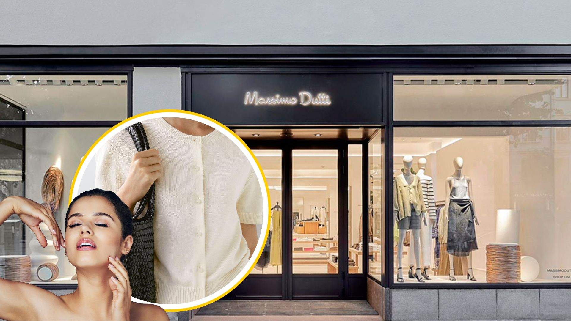 Cárdigan crudo de Massimo Dutti, 100 % algodón y botones brillantes para un look suave