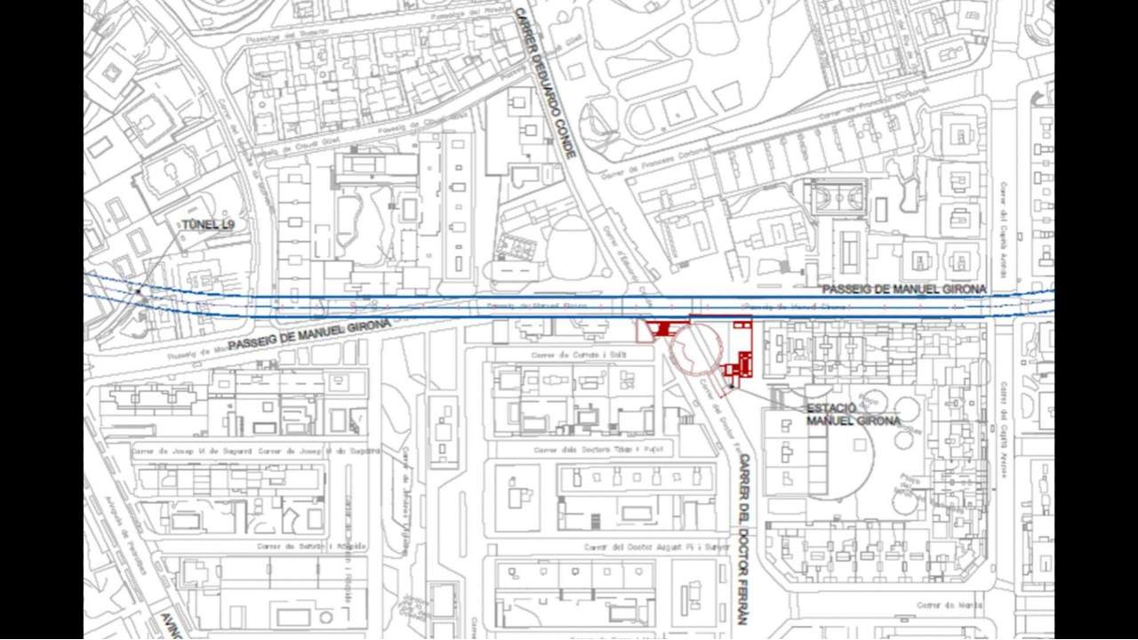 Primeres afectacions per l’inici de les obres de la futura estació de Metro de l’L9 de Manuel Girona