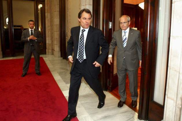 Artur Mas i José Montilla després d'una reunió posterior a la sentència de l'Estatut del 2006 / Efe Artur Mas i José Montilla després d'una reunió posterior a la sentència de l'Estatut del 2006 / Efe