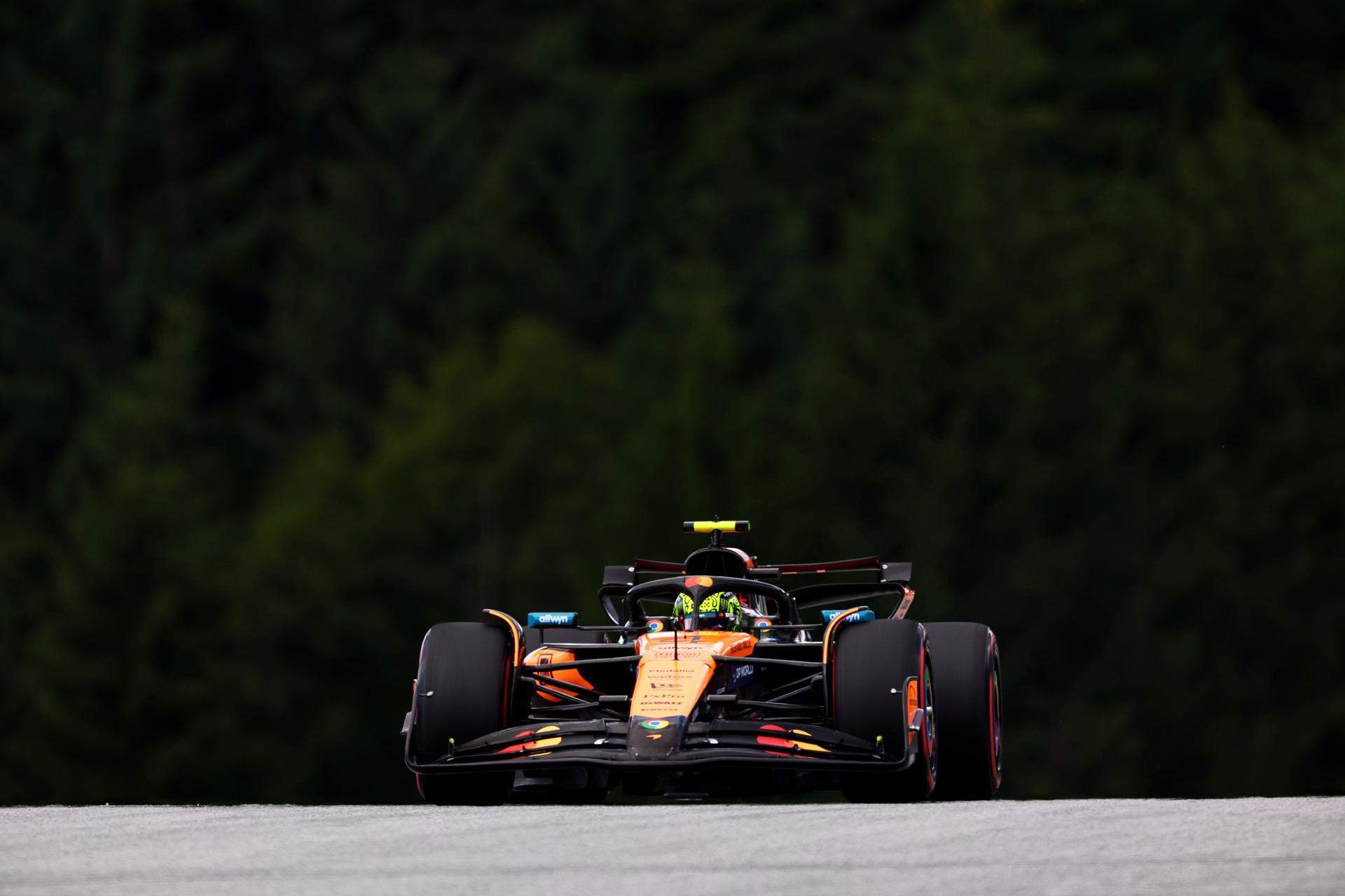 Norris revienta el crono en Spielberg para hacerse con la pole del GP de Austria