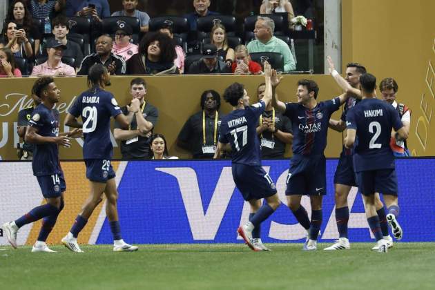 El PSG celebrant un gol al Mundial de Clubs / Foto: EFE El PSG celebrant un gol al Mundial de Clubs / Foto: EFE
