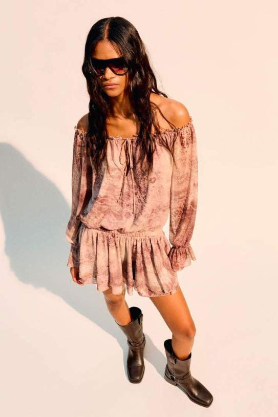 Vestit màniga llarga mini boho1 Vestit màniga llarga mini boho1