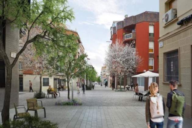 Imatge virtual del futur passatge Llívia. AjBCN