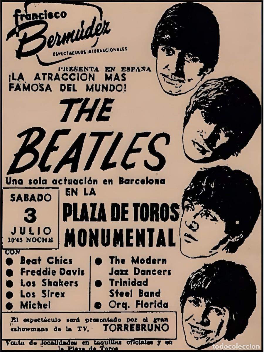 cartell concert beatles barcelona