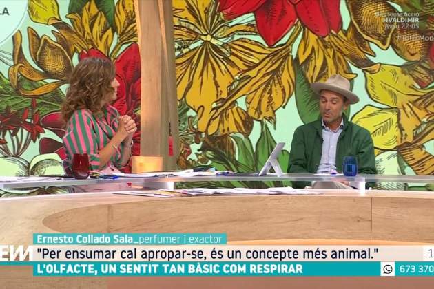 Ernesto Collado, amb l'Helena Garcia Melero TV3