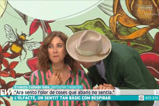 Ernesto Collado, ensumant l'Helena Garcia Melero TV3