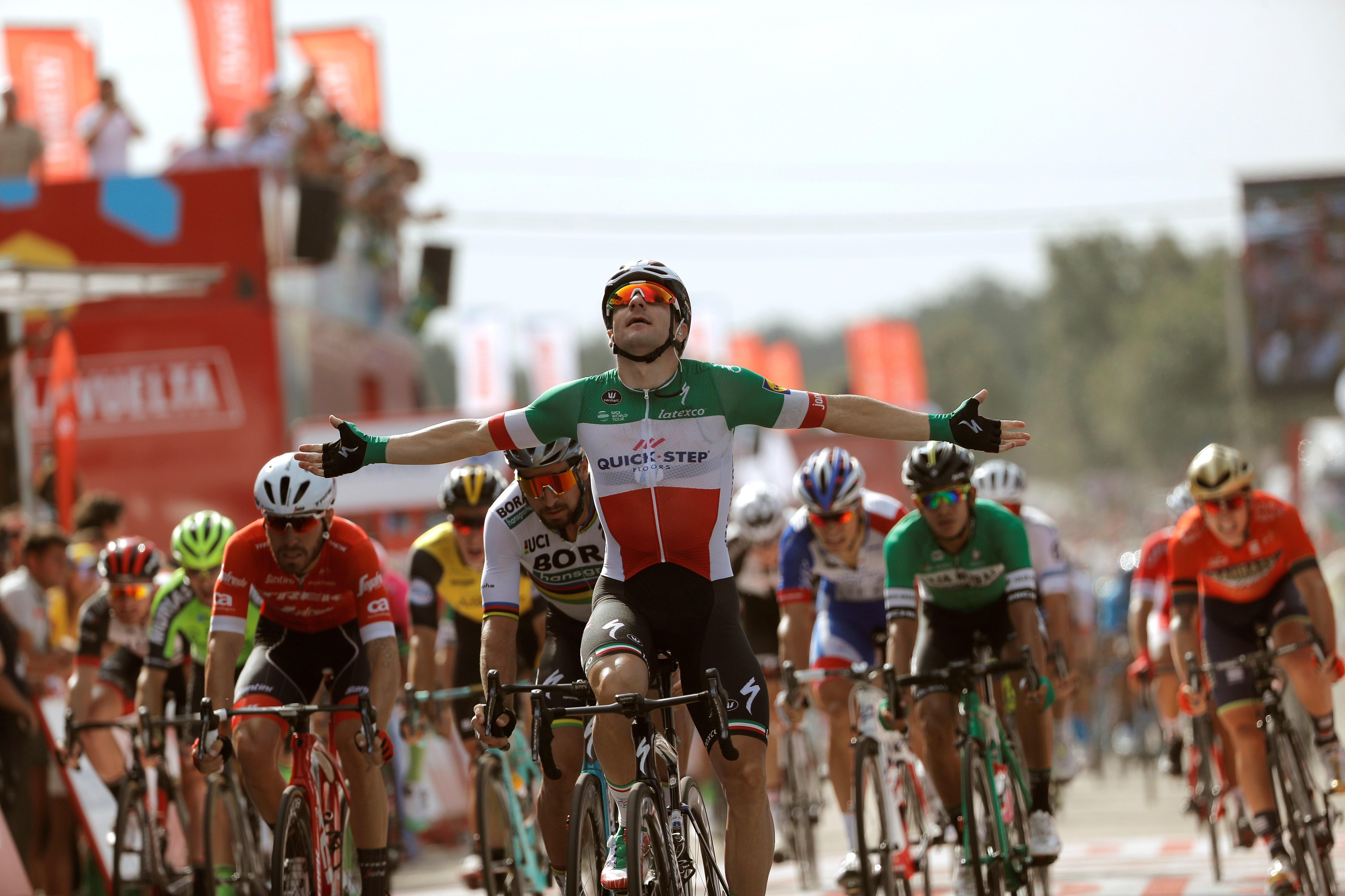 Lliçó de Viviani a Sagan a la Vuelta per fer el doblet