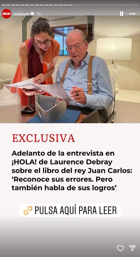 La foto de Juan Carlos grande, Instagram Hola