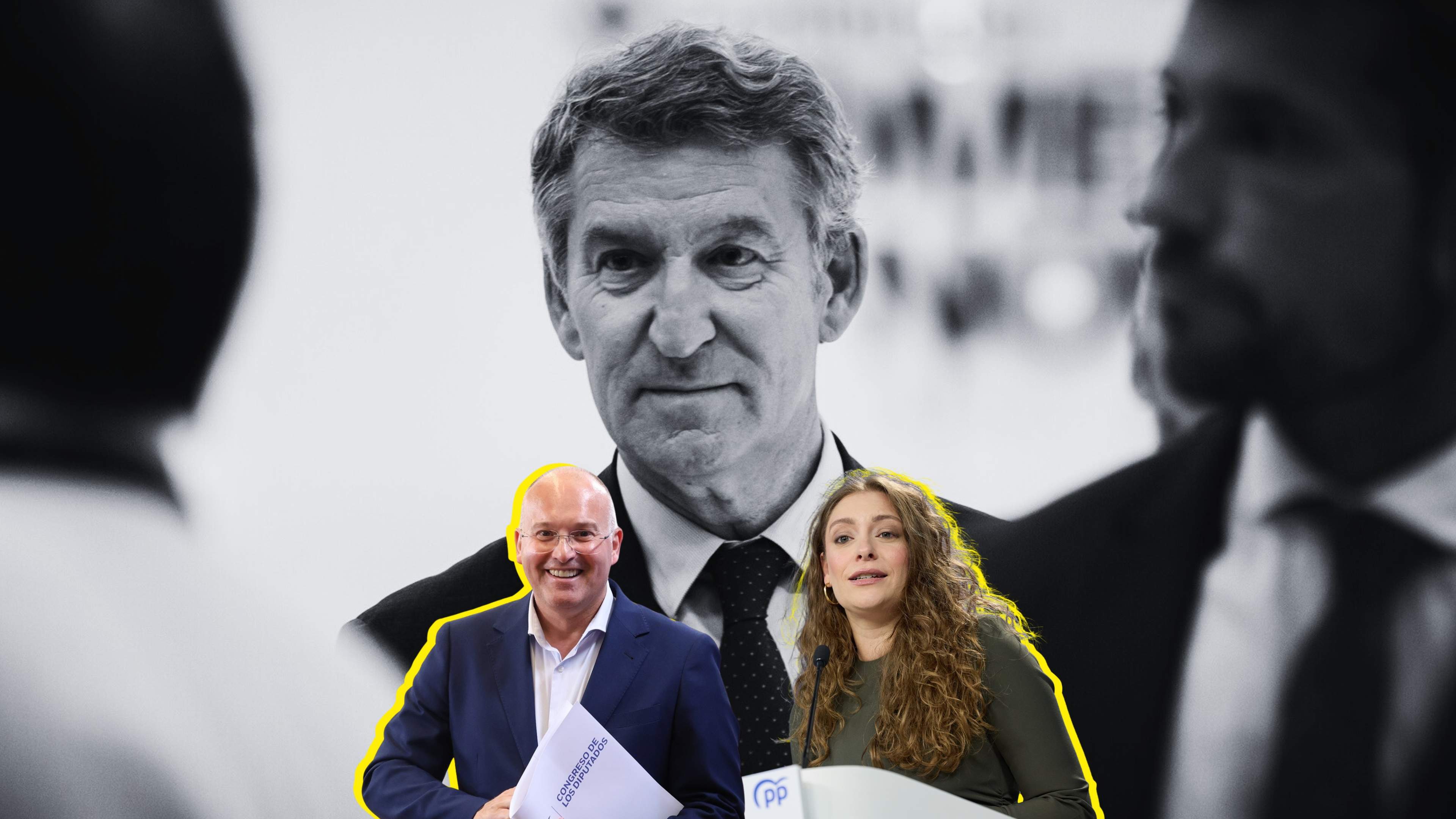 Feijóo tria Miguel Tellado com a secretari general del PP i Ester Muñoz com a portaveu al Congrés