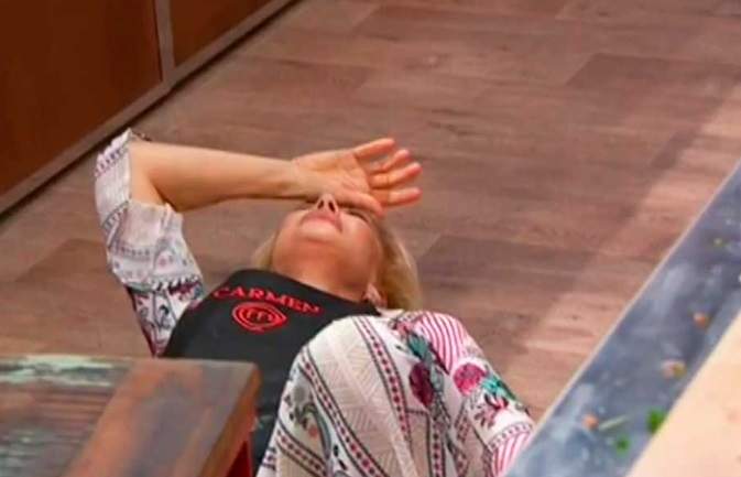 Carmen Lomana, desmaiant se a 'Masterchef' TVE