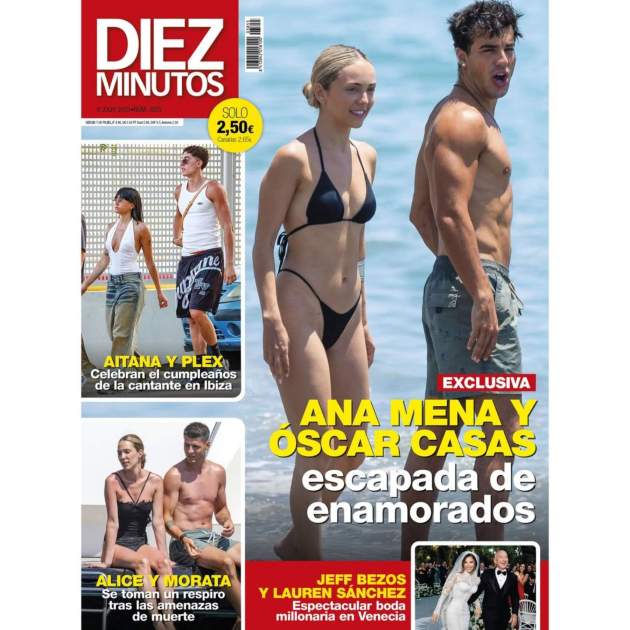 Portada Diez Minutos Óscar Casas i Ana Mena