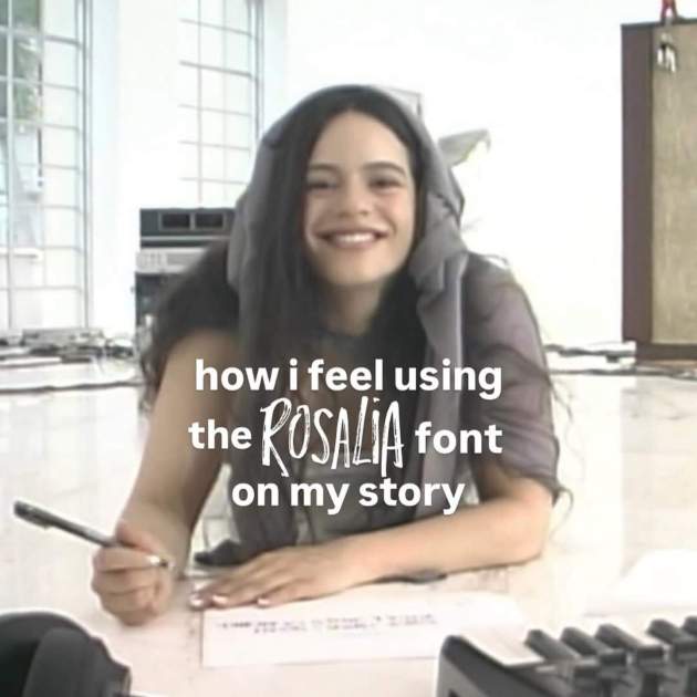 Rosalía col·laboració x Instagram
