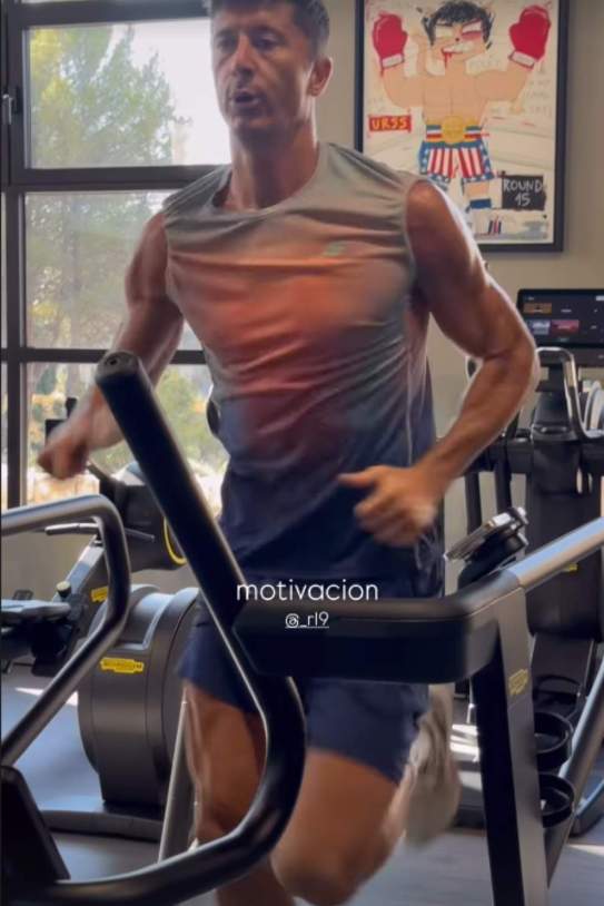 Lewandoswki entrenant de vacances Instagram Lewandoswki entrenant de vacances Instagram