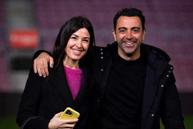 Núria Cunillera y Xavi Hernández / Instagram