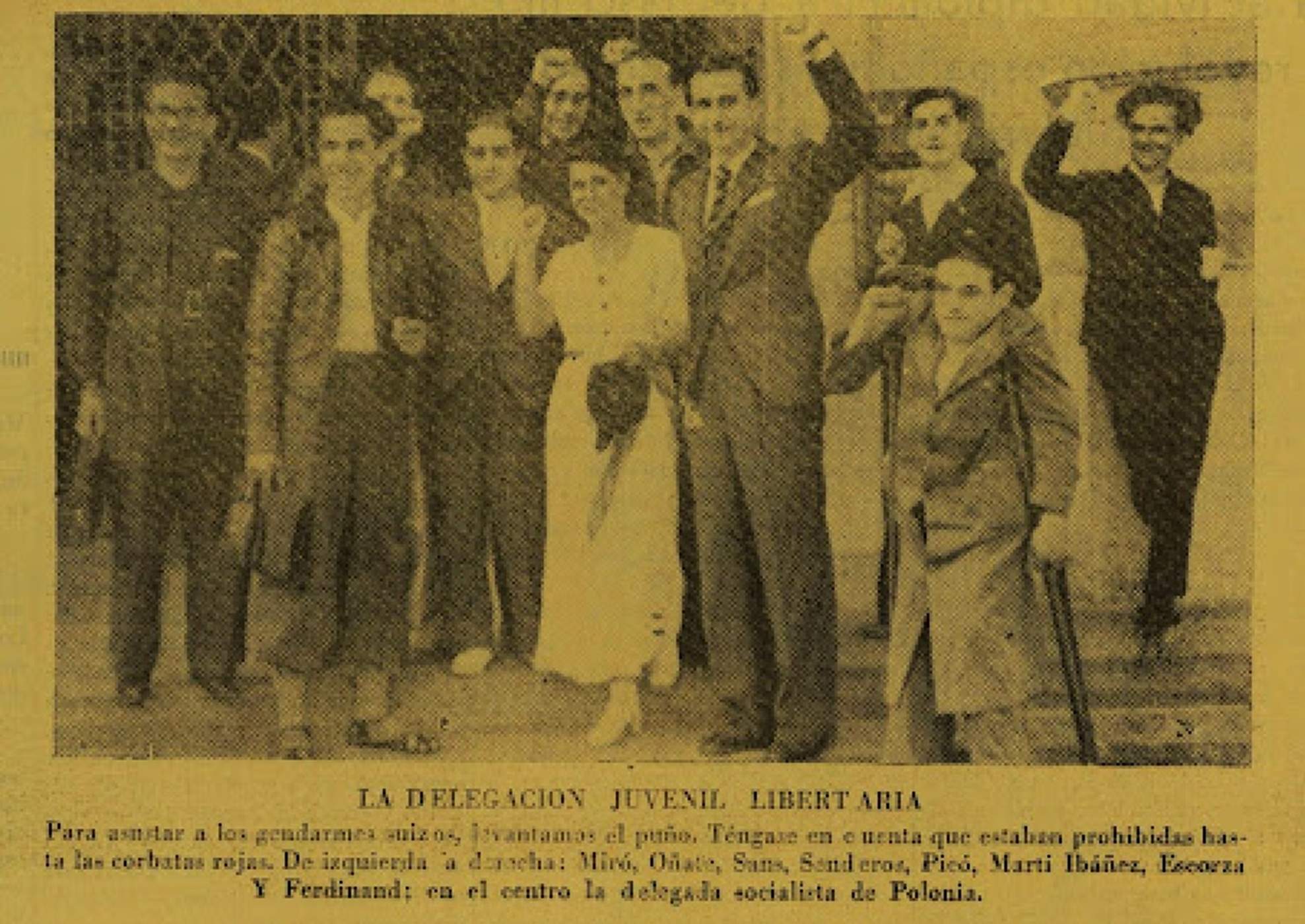 Escorza del Val, a la dreta de la imatge, amb croses. Font Revista Juventud Libre (1936) Escorza del Val, a la dreta de la imatge, amb croses. Font Revista Juventud Libre (1936)