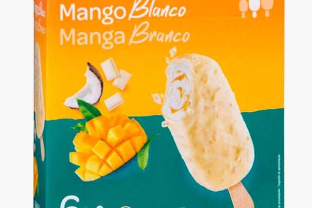 Gelat|Glaçat bombó mànec|mango blanc Hisendat Gelat|Glaçat bombó mànec|mango blanc Hisendat