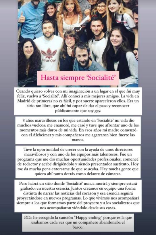 Javi Hoyos 'Socialité' Instagram Javi Hoyos 'Socialité' Instagram