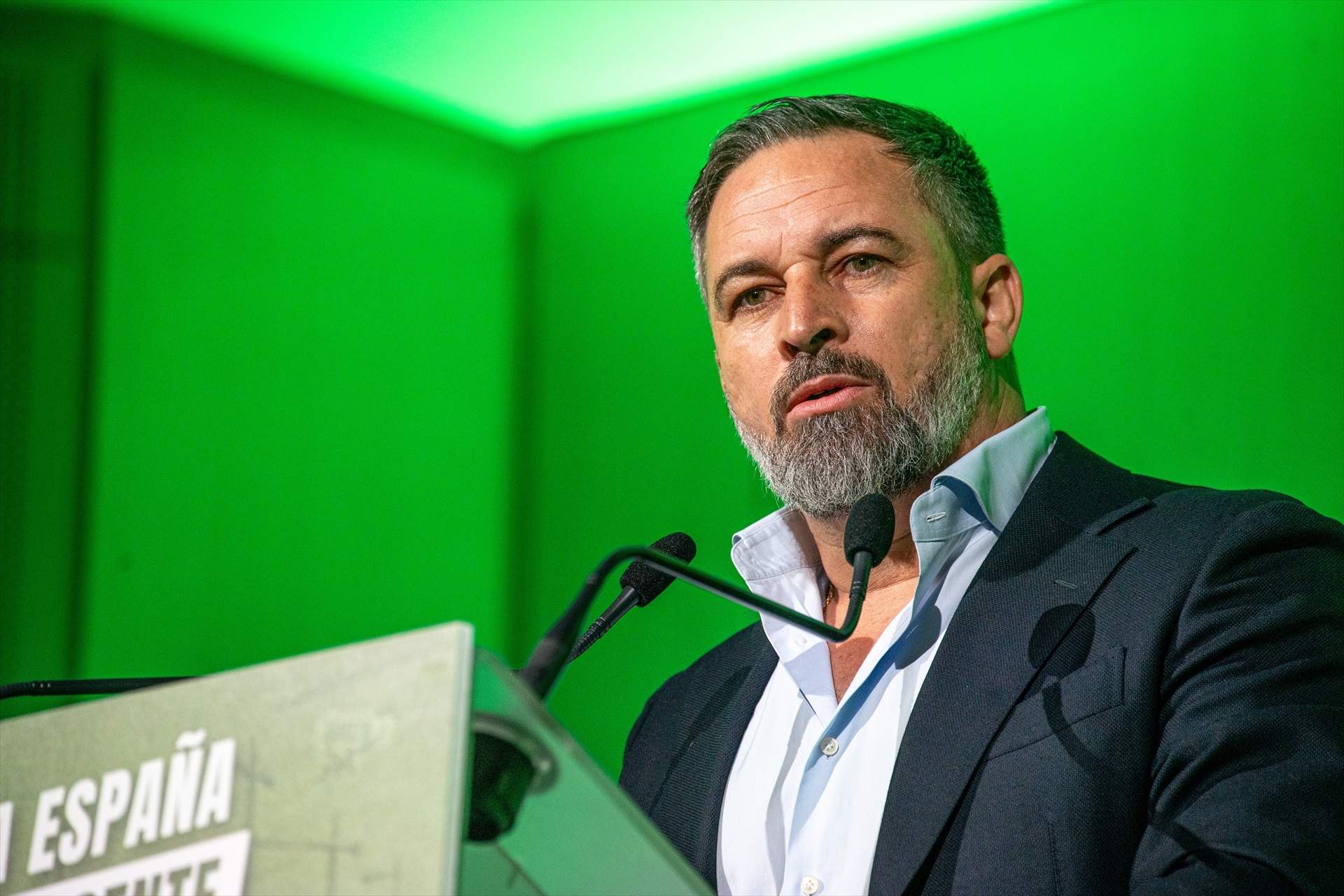 Abascal acusa a Feijóo de no querer ministros de Vox porque aspira a una “coalición con el PSOE”