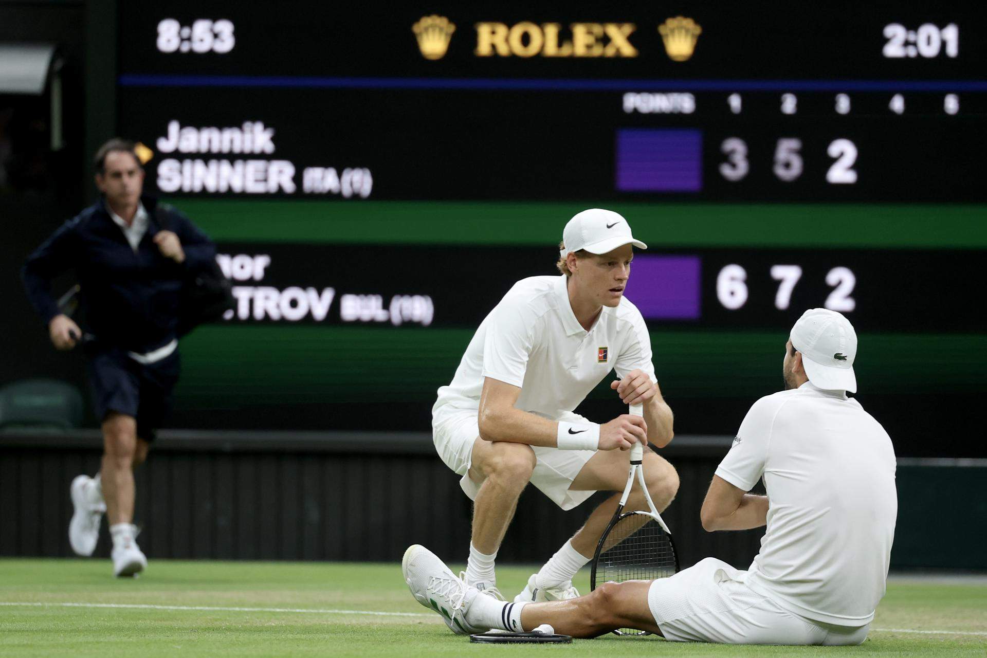 Sorpresa y crueldad en Wimbledon: Jannik Sinner avanza a cuartos a pesar de perder dos sets a cero