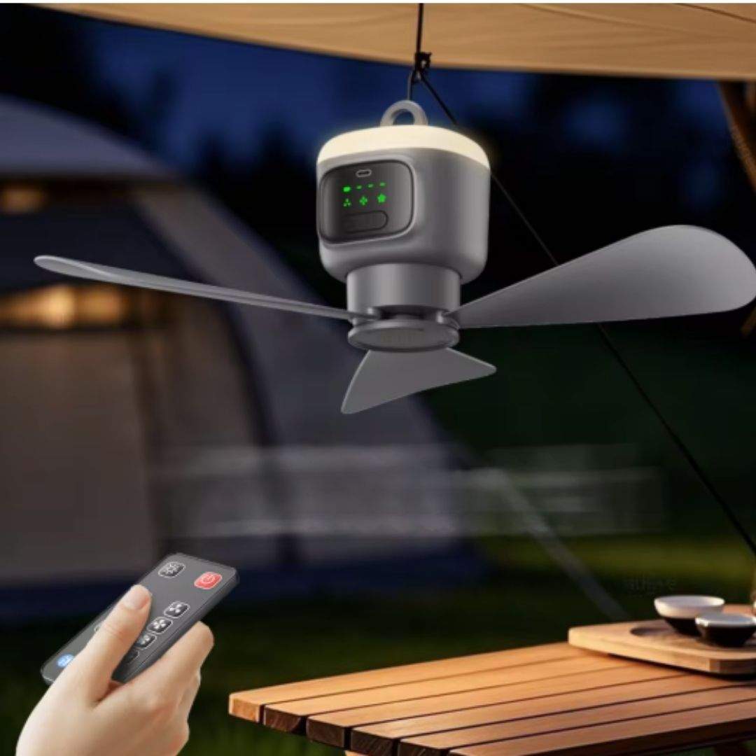 Acampar sense calor és possible: descobreix el ventilador LED que tothom vol