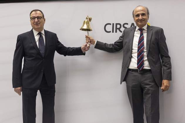 El president executiu de Cirsa, Joaquim Agut, amb el conseller delegat Antonio Hostench. / Foto: Montse Giralt El president executiu de Cirsa, Joaquim Agut, amb el conseller delegat Antonio Hostench. / Foto: Montse Giralt