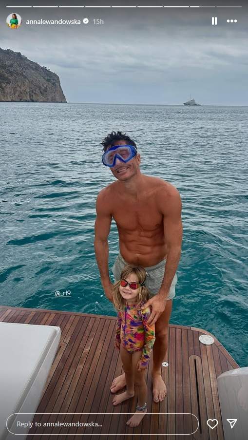 Robert Lewandowski con una hija / Instagram Robert Lewandowski con una hija / Instagram