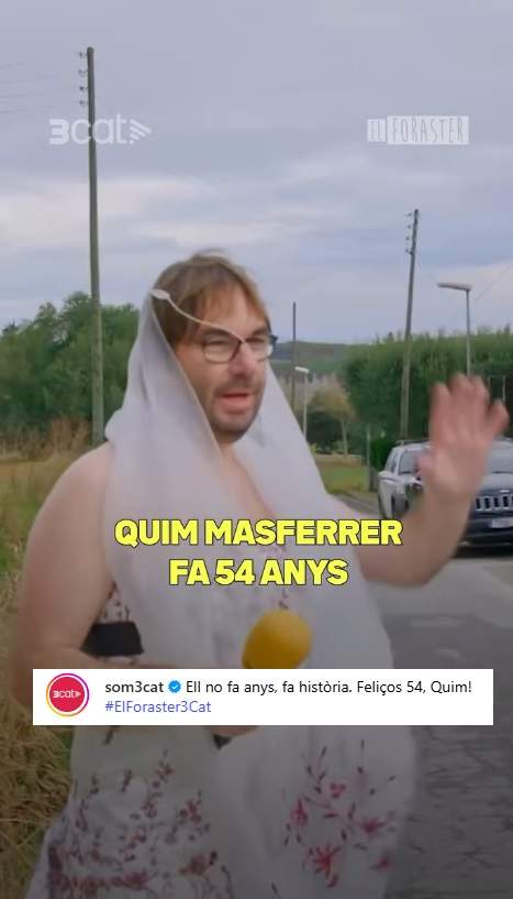 En Quim Masferrer ha fet 54 anys En Quim Masferrer ha fet 54 anys
