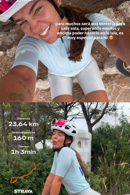 La aventura de Laura Escanes en bicicleta / Instagram La aventura de Laura Escanes en bicicleta / Instagram