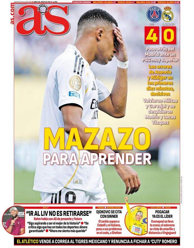 'As', portada 10 07 2025