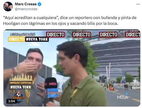 Tuit de Marc Crosas sobre Edu Aguirre Tuit de Marc Crosas sobre Edu Aguirre