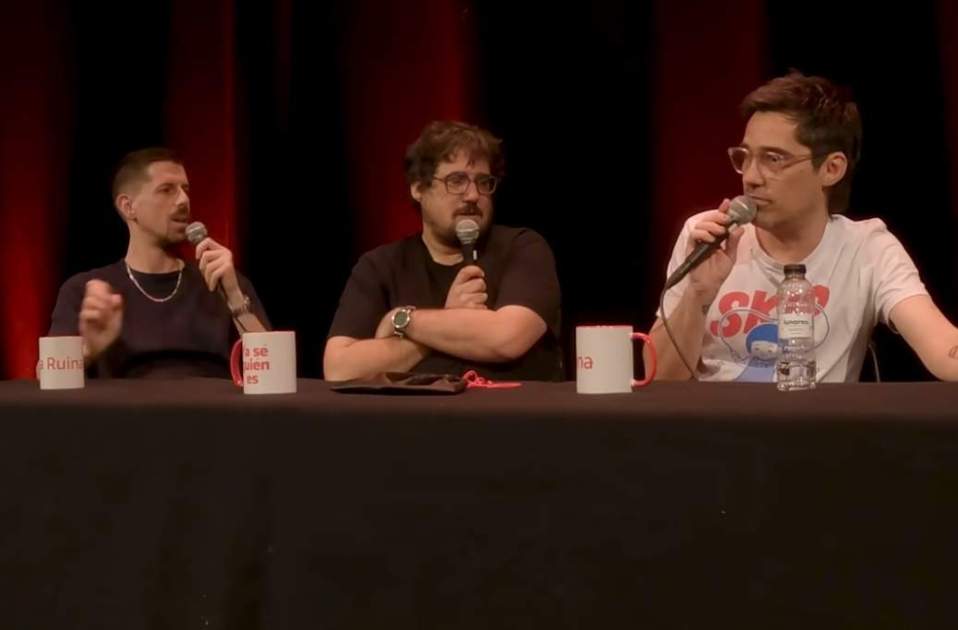 Jordi Cruz, fobia a los pájaros, con Ignasi Taltavull y Tomàs Fuentes en 'La Ruina' Jordi Cruz, fobia a los pájaros, con Ignasi Taltavull y Tomàs Fuentes en 'La Ruina'