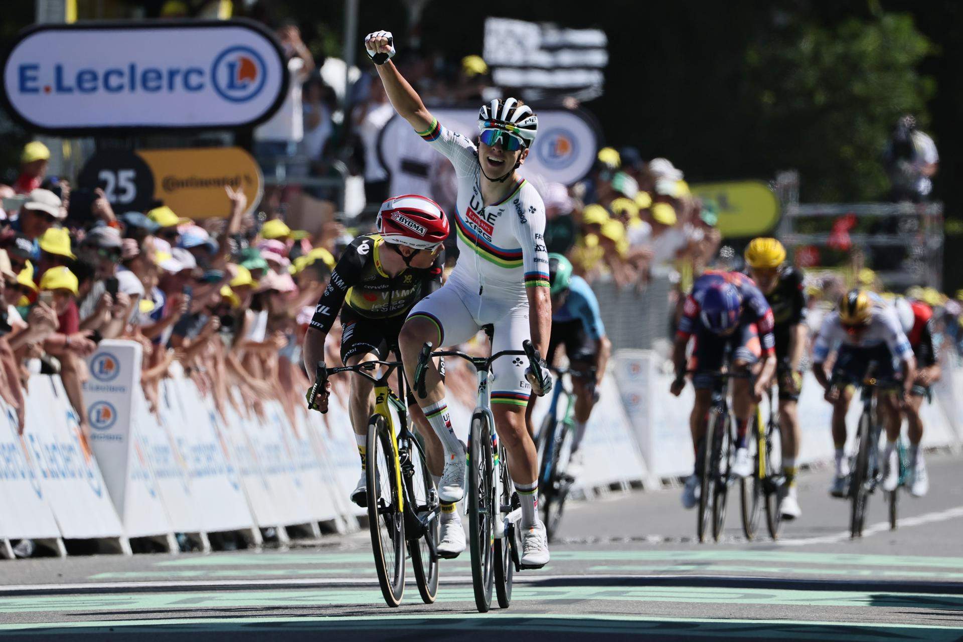 Pogacar guanya la setena etapa del Tour de França / Foto: EFE