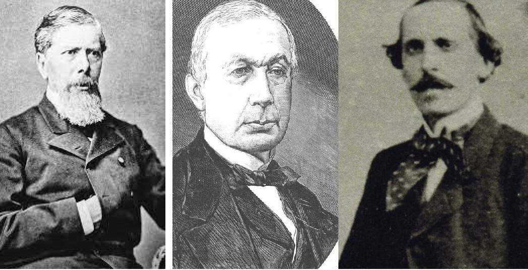 Els traficants de persones Antonio López, Joan Güell i Alejo Vidal Quadras. Font Wikimedia Commons i Web Família Vidal Quadras Els traficants de persones Antonio López, Joan Güell i Alejo Vidal Quadras. Font Wikimedia Commons i Web Família Vidal Quadras